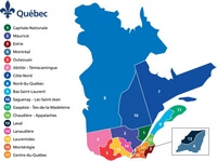 Carte Québec région