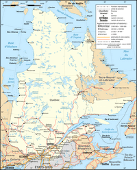 Carte Québec route