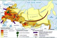 carte densité population Russie flux migratoires