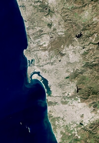 San Diego image satellite