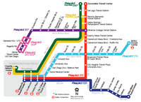 Carte San Diego transport bus