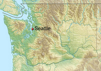 Localisation Seattle État Washington