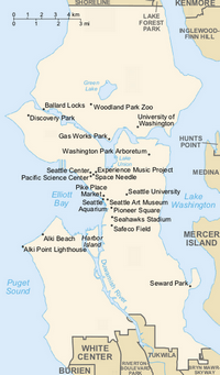 Carte simple Seattle
