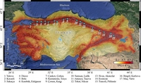 carte Turquie zones de risque de tremblement de terre