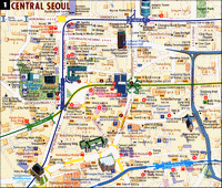 carte hôtels de Séoul