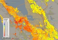 carte Silicon Valley estimation prix immobilier