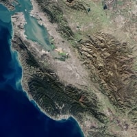 Photo satellite de la Silicon Valley