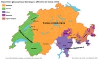 carte langues officielles Suisse