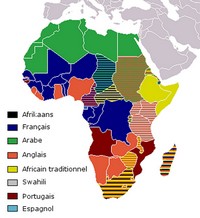 Carte des langues d'Afrique