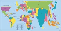 carte du monde population