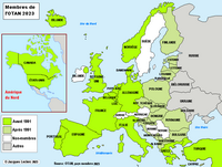 Carte l'OTAN en 2023
