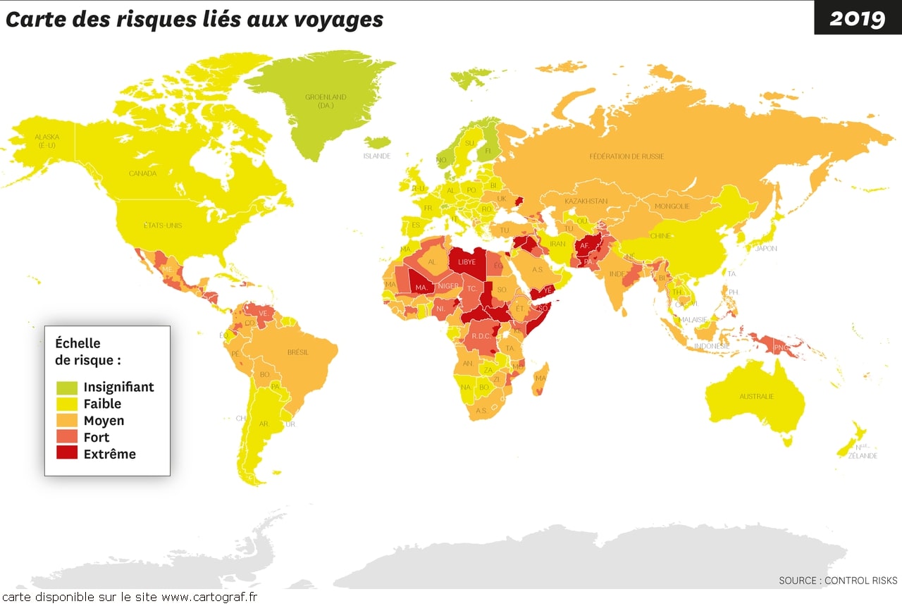 Carte du monde avec le nom des pays : page 6