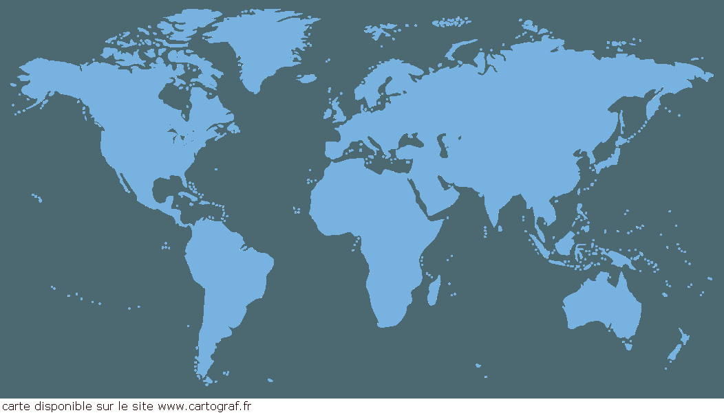 fond de carte monde projection polaire