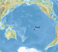 carte Tahiti localisation