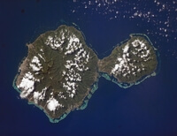 Image photo satellite Tahiti