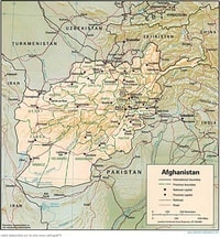 carte Afghanistan