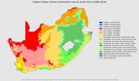 carte Afrique du Sud climats