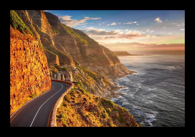 Photo d'une côte d'Afrique du Sud