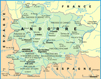 Carte d'Andorre