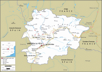 Carte routière Andorre ville