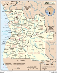 grande carte Angola route