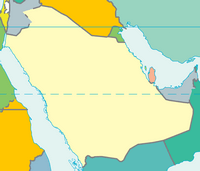 carte Arabie saoudite vierge