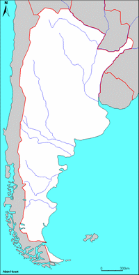 carte Argentine vierge