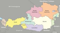 Carte de l'Autriche avec les Etats ( land )