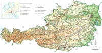 carte Autriche routière routes autoroutes