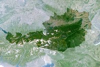 Carte Autriche photo satellite