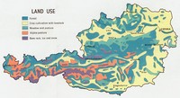 carte Autriche utilisation des terres