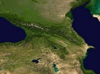 Image satellite Azerbaïdjan