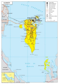 carte Bahreïn ville route