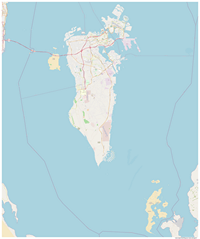 grande carte Bahreïn ville