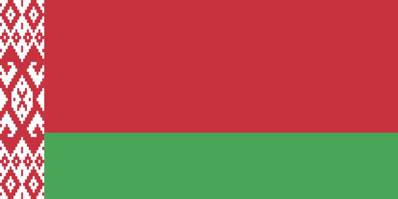Drapeau de la Biélorussie.