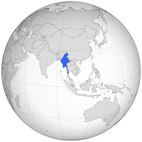 Carte Birmanie localisation