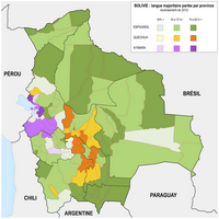 carte Bolivie langues parlées