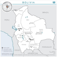 carte Bolivie simple région