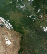 image satellite Bolivie