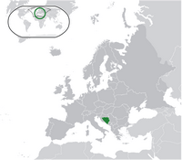 carte Bosnie Herzégovine localisation