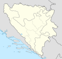 carte Bosnie Herzégovine vierge