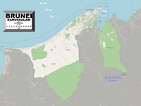 grande carte Brunei route