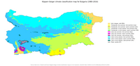 carte Bulgarie climat