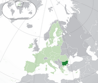carte Bulgarie localisation Europe
