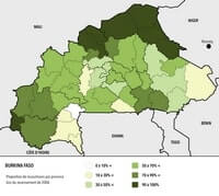 carte Burkina religion