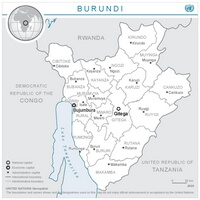 carte Burundi régions