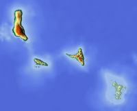 carte Comores relief