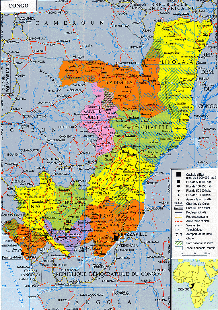 Carte du Congo.