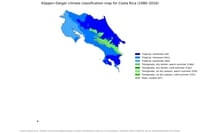 carte Costa Rica climat