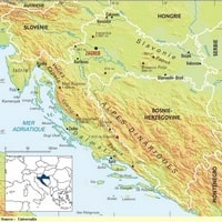 carte Croatie sommets points culminants